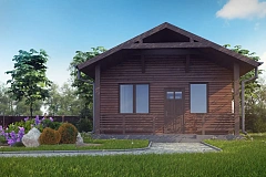 Проект компактной семейной бани