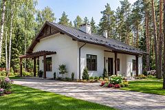 Проект компактного одноэтажного дома, экономичного как в строительстве, так и в эксплуатации.