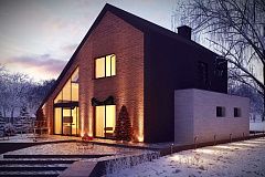 Проект комфортного мансардного дома со вторым светом и функциональной планировкой.