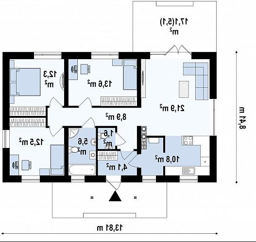 Первый этаж  дома Z241