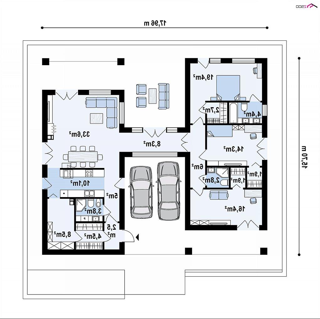 Первый этаж 146,1 м² дома Z449