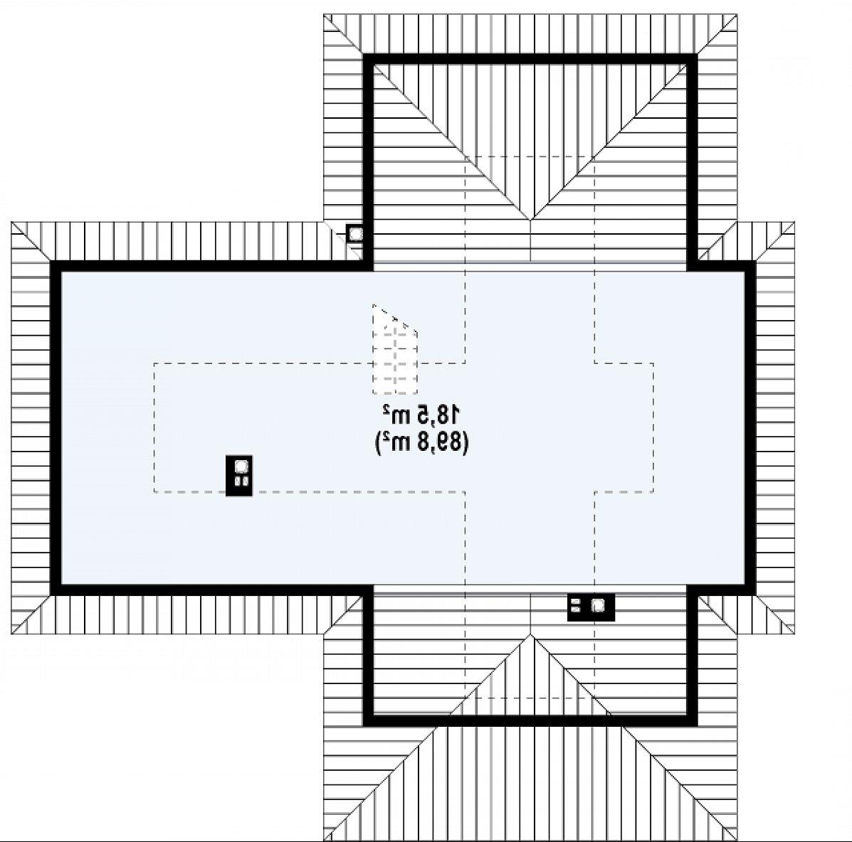 Второй этаж 18,5 (89,8 м²) дома Z6