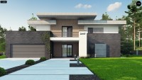 Архитектурный проект современного дома Zx107