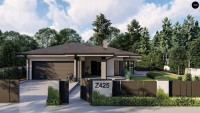 Проект одноэтажного дома с гаражом Z425